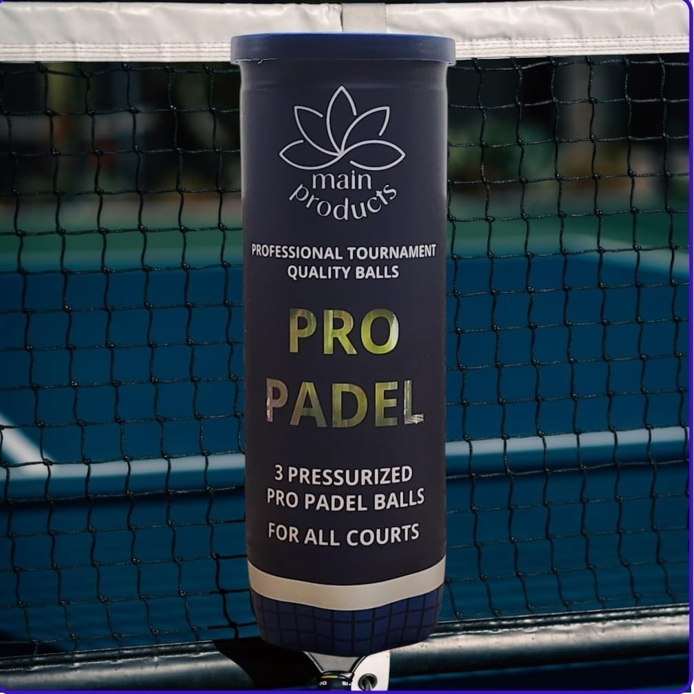 Padel Balls - Professional Tournament Quality Balls, 2 Tubes (6 Balls), 47% Wool