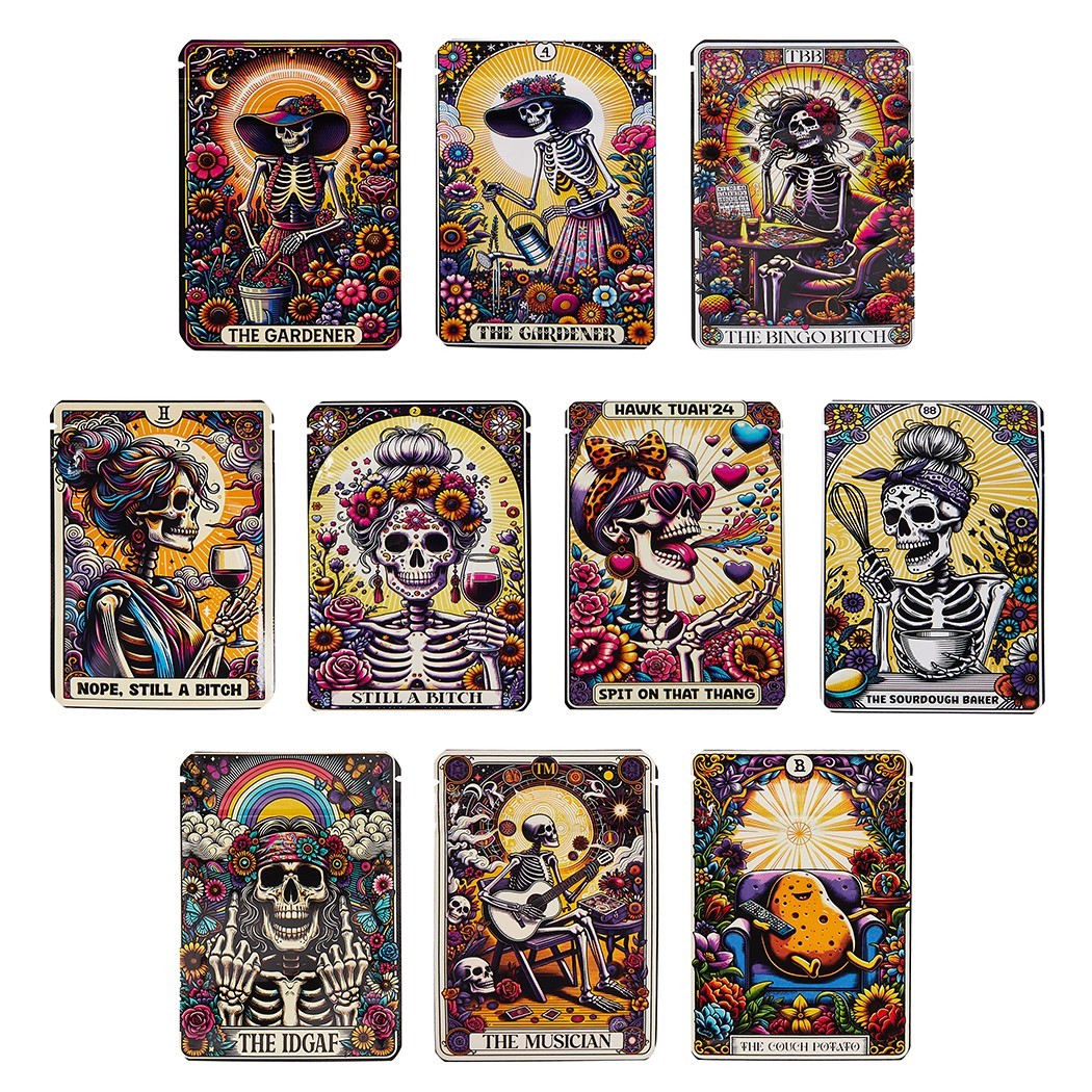 100pcs Resealable Mylar Bags, 7X10cm Smell Proof 1g Flower Storage Bag