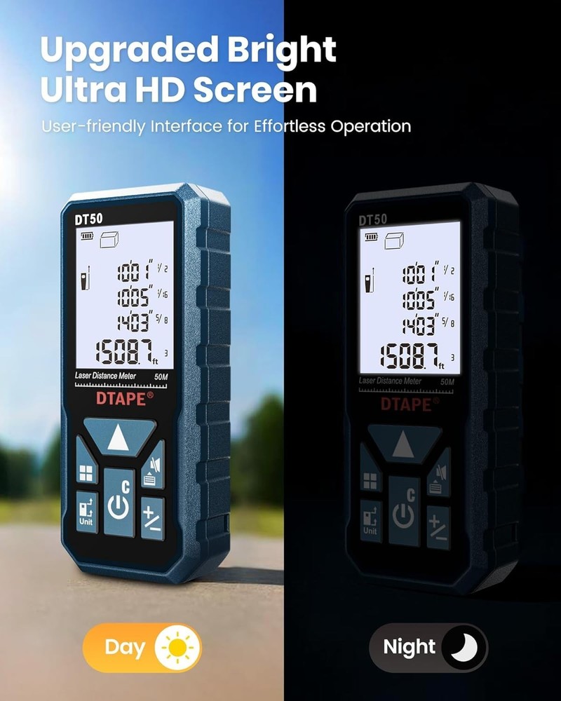 High-Accuracy Laser Measure 330ft Range