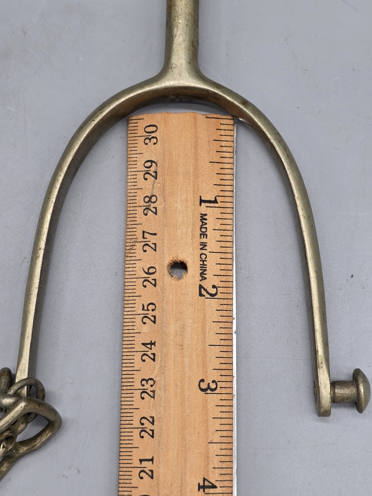 US AB Cavalry Spurs Box Stark's Army Surplus Chicago Vintage Nickel A. Buermann