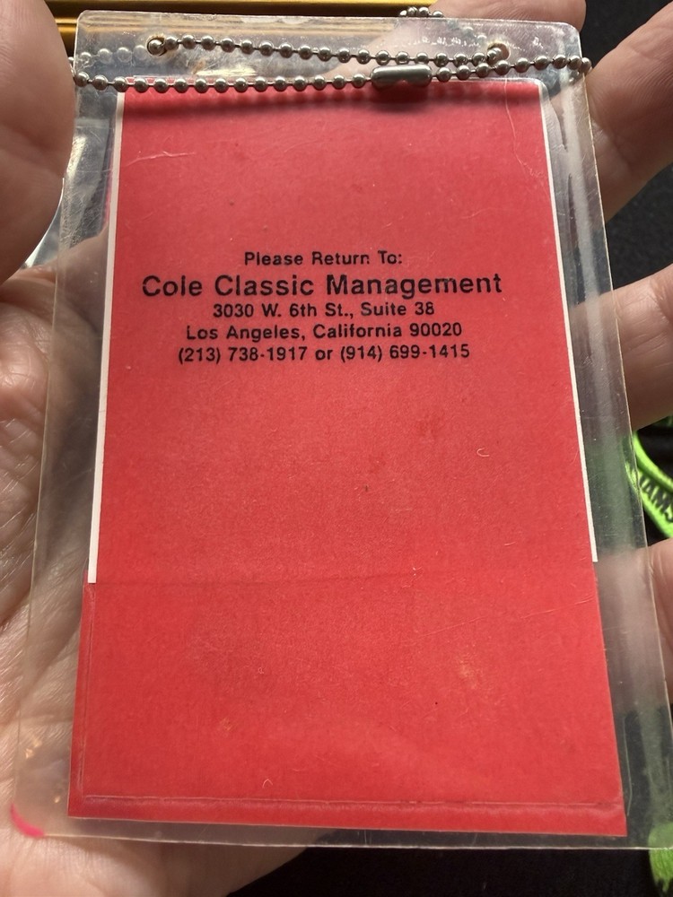 Atlantic Starr Backstage Passes Owned By Wayne Lewis & Barbara Weathers