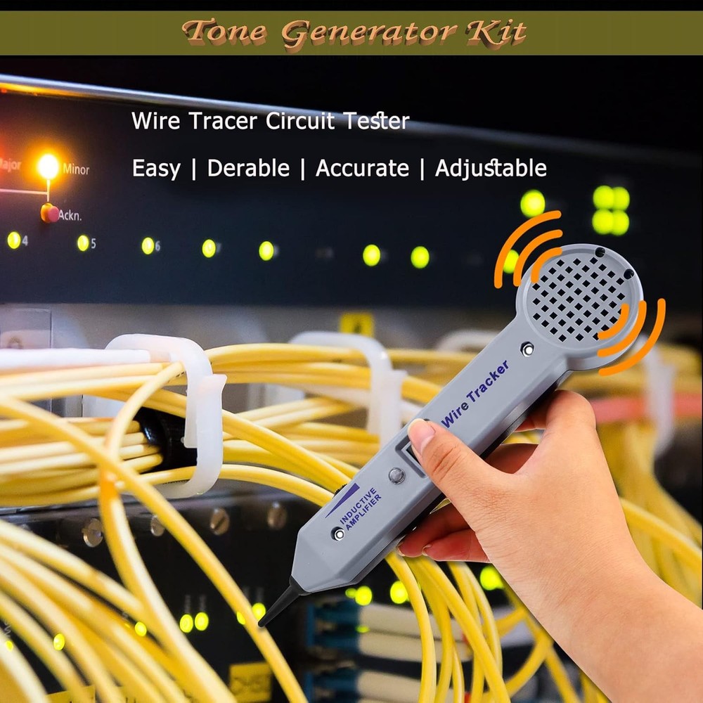 Tone Generator Kit Wire Tracer Circuit Tester 200EP Cable Test Tool US