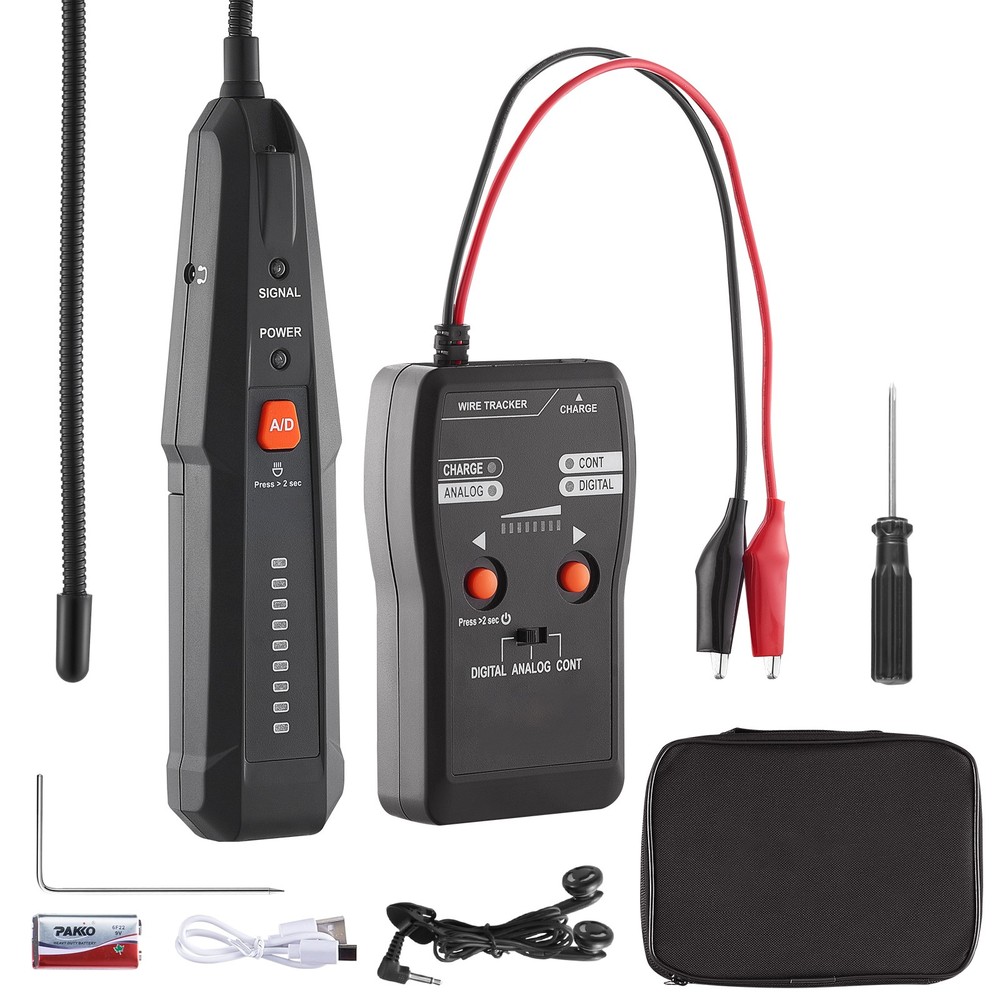 Underground Cable Locator 6.5 FT Max. Detection Depth Wire Break Detector
