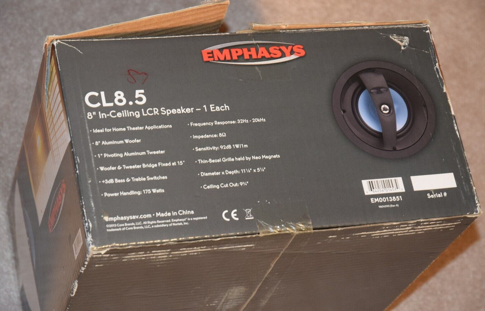 EMPHASYS CL8.5, 175W, 1 Ceiling Speaker