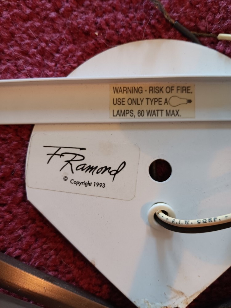 Vintage 1993 Frederick Ramond Sconce