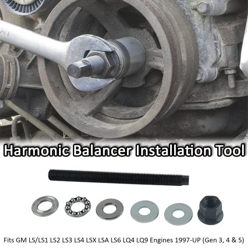 LS Harmonic Balancer Installation Tool With Three-Part Thrust Bearing
