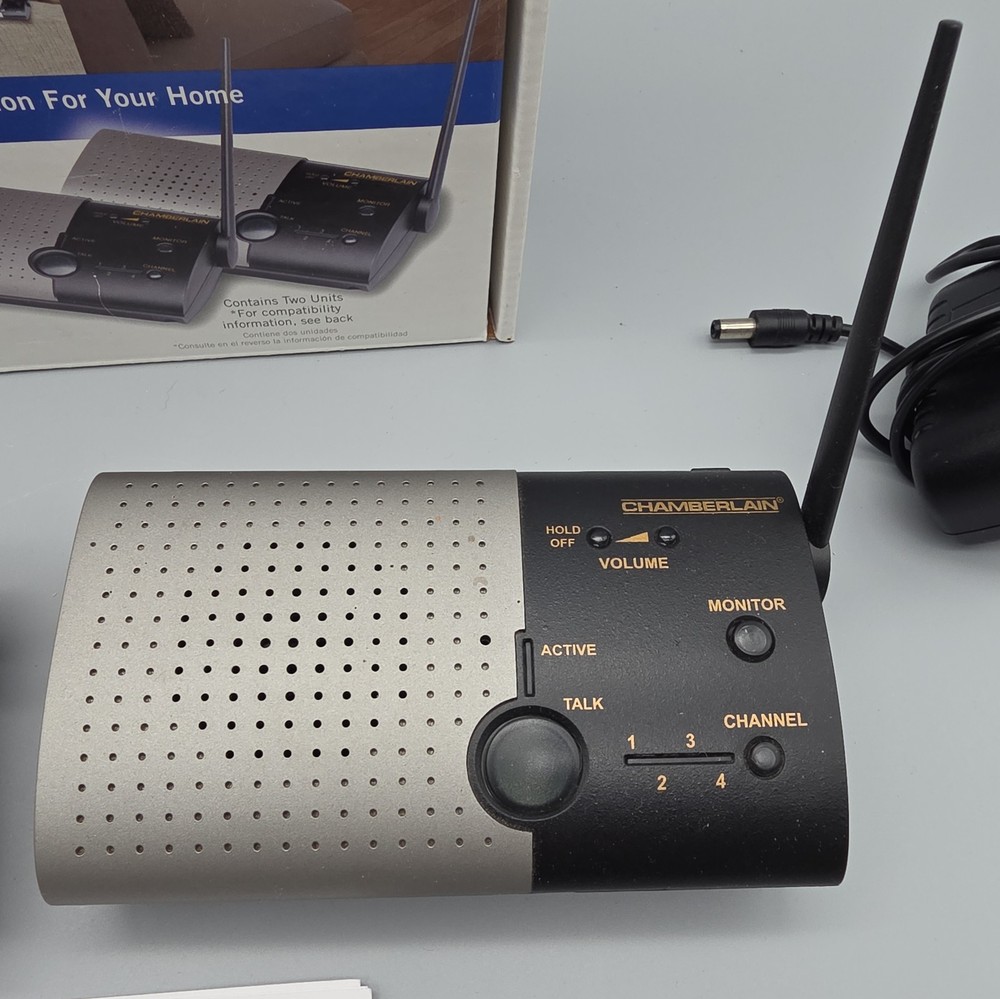 Chamberlain NLS2 Wireless Portable Intercom Double Unit 900 MHz Communication