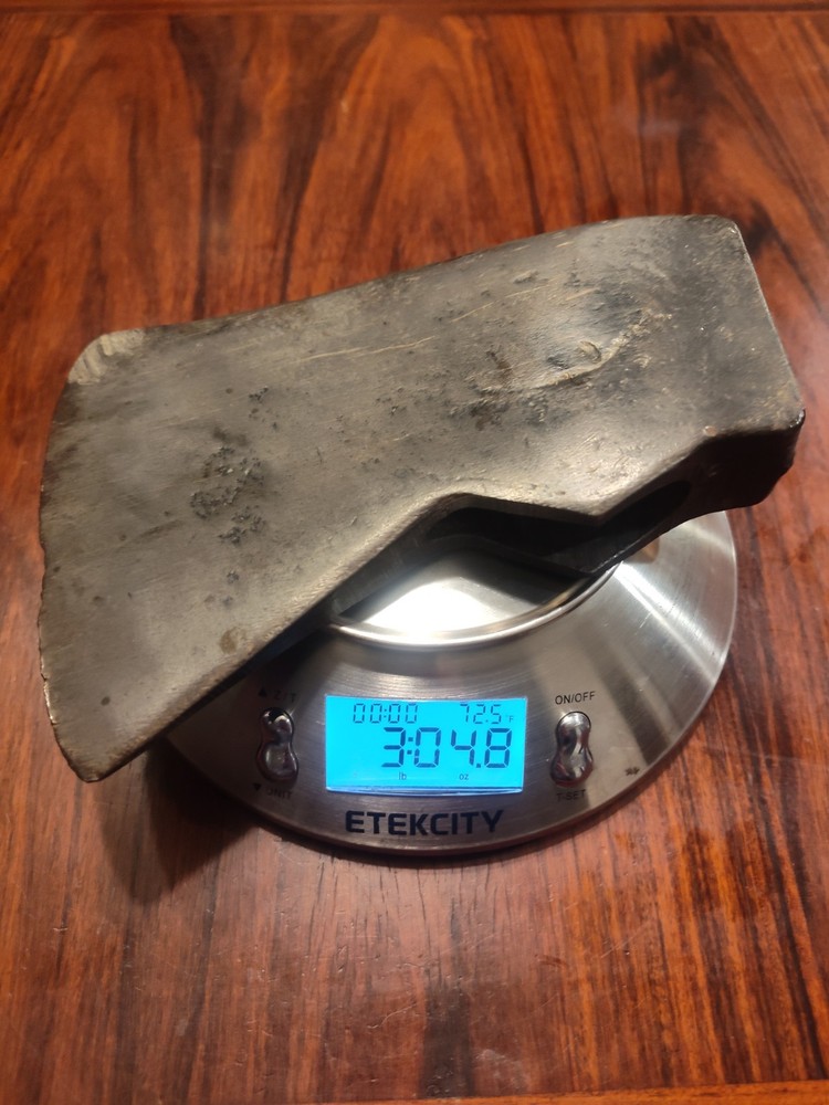 Rare 3-1/2 Lb Wide Jersey Pattern Axe Head Tool Mann Co