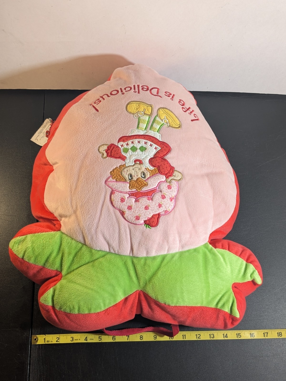 VTG Retro Strawberry Shortcake Kids Sleeping Bag/Backpack Life Is Delicious