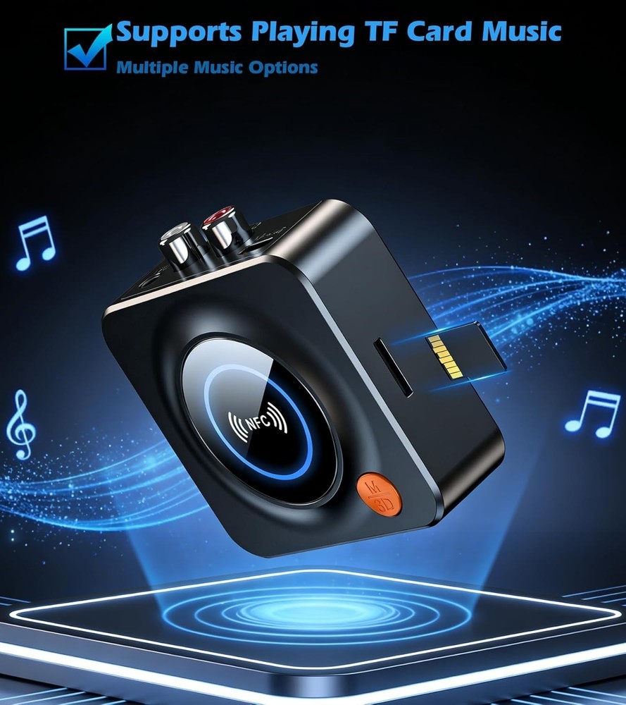 Bluetooth Receiver for Home Stereo, AUX RCA to Bluetooth Adapter for Old Speaker