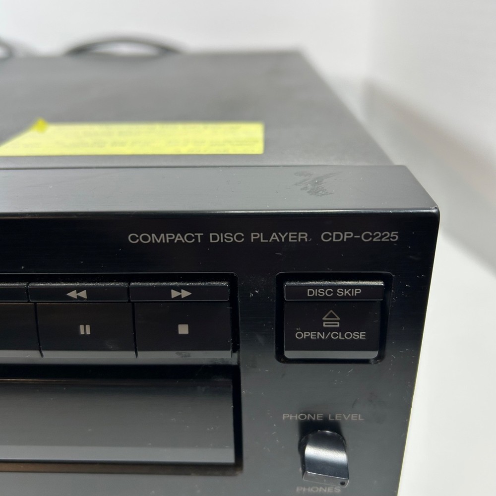 Sony CDP-C225 High Density Linear Converter Compact CD Player - TESTED No Remote