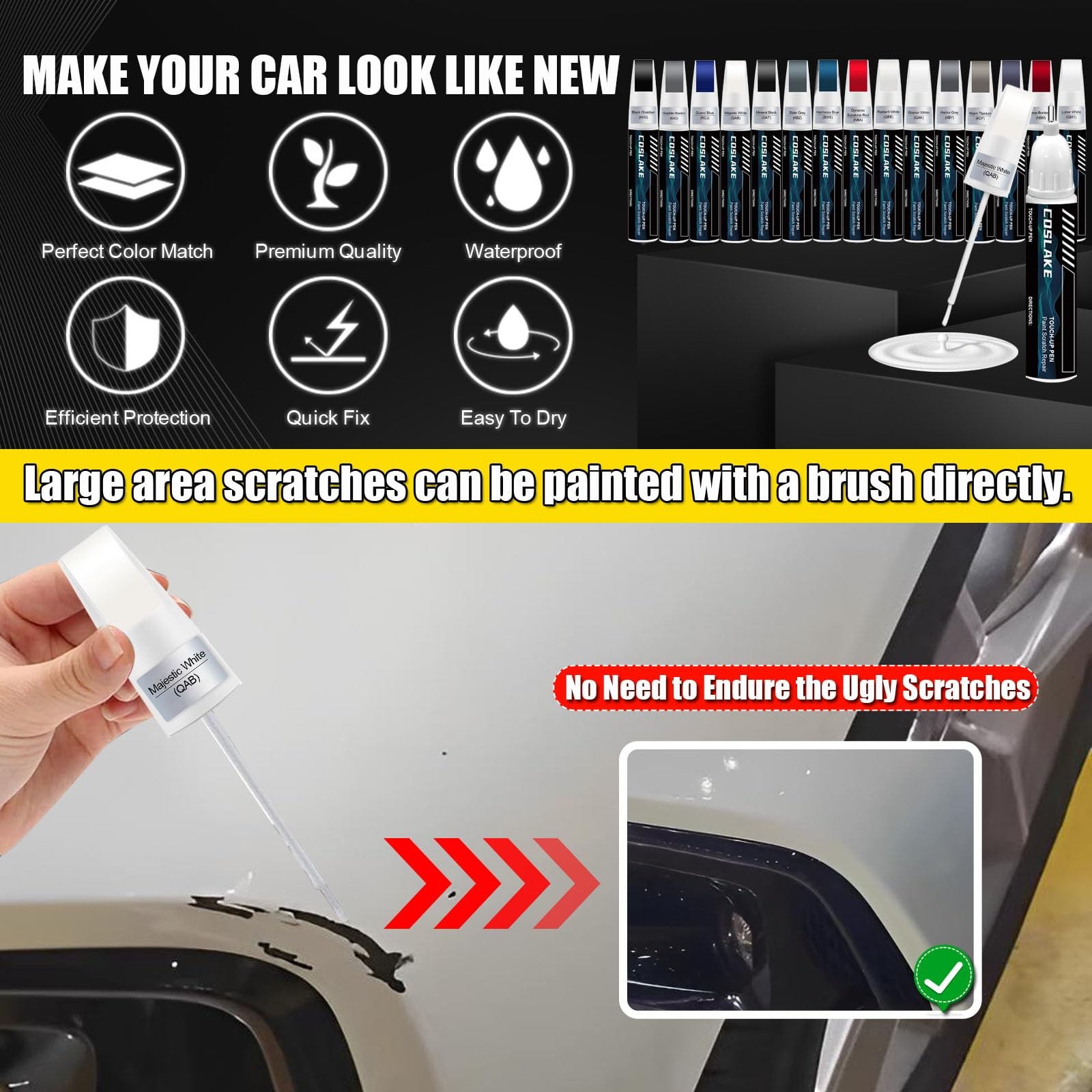 Infiniti Graphite Shadow KAD Touch Up Paint Pen Car Scratch Repair Pro Kit