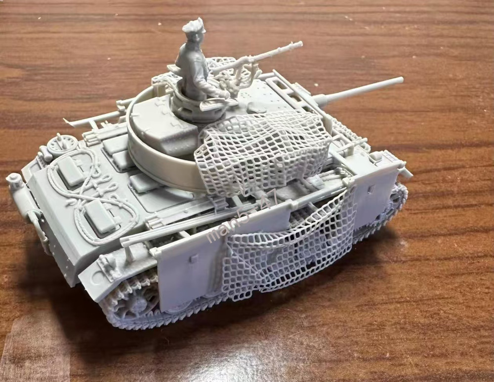 3D Printed 1/72 German III M type tank Model Unpainted/