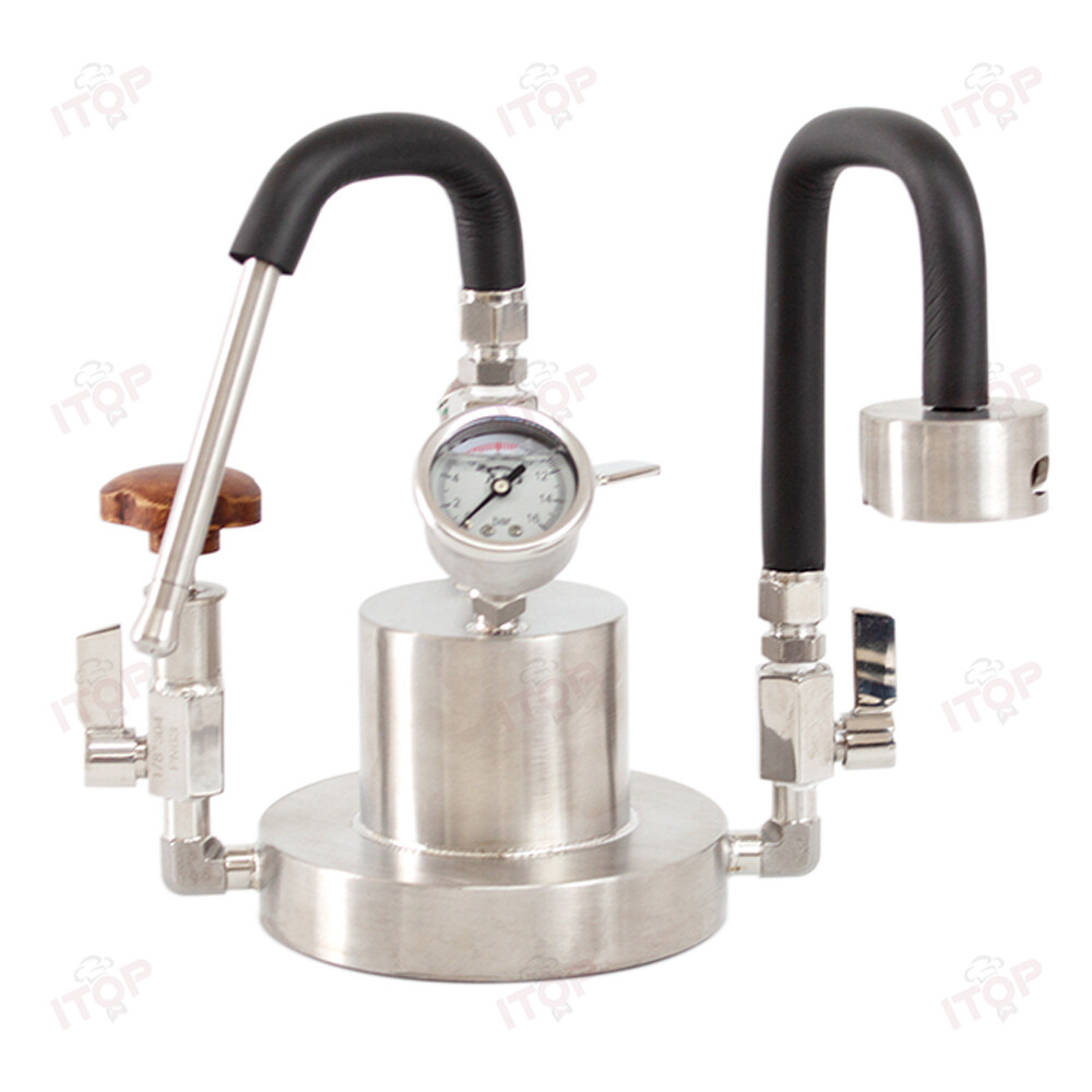 Manual Espresso Maker Stainless Moka Coffee Machine With Milk Frothing Function