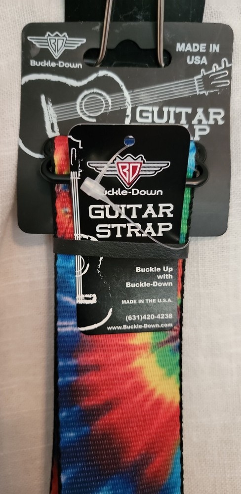 TIE DYE WEB GUITAR STRAP
