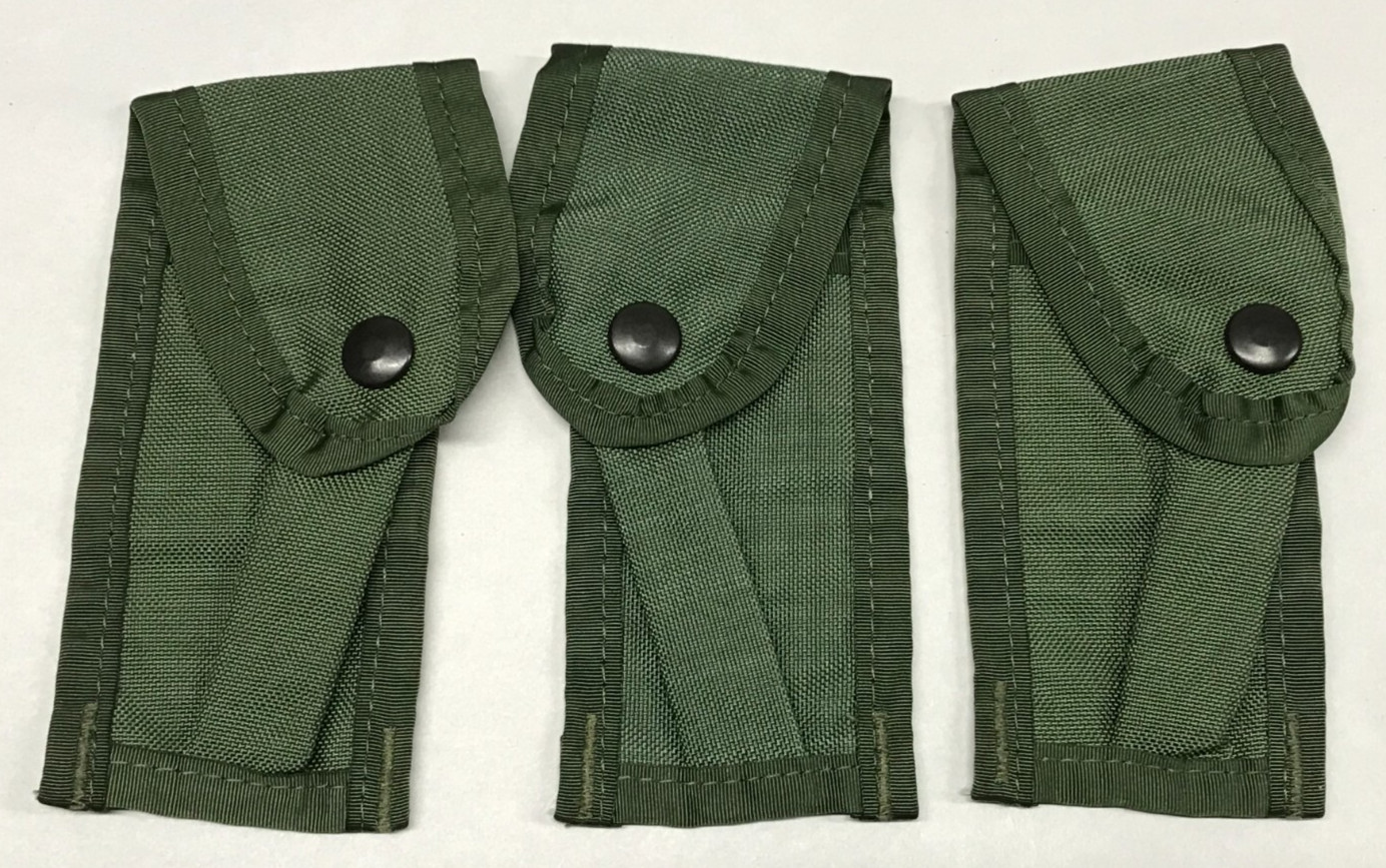 Olive Drab Single Pistol Mag Pouch ALICE Sterile Old Gen Military Type NOS
