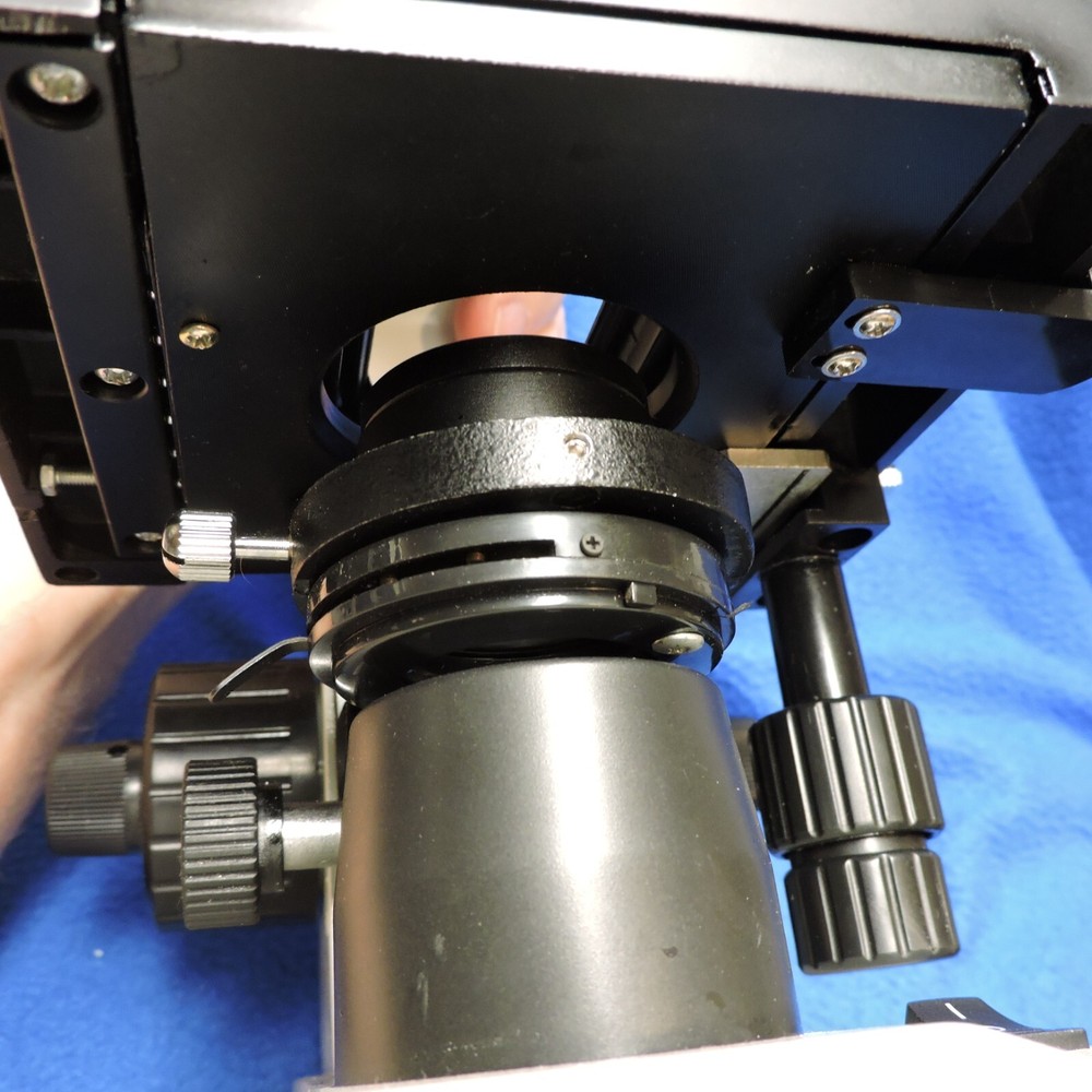 Omax Microscope G2018007467 Rotatable Head 4 Lens Missing Eyepieces