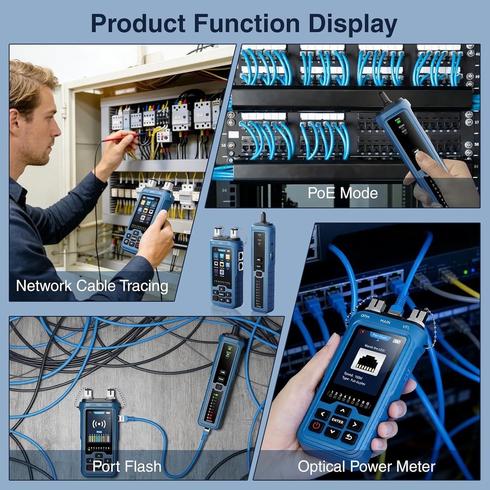8-in-1 Multifunctional Network Cable Tester RJ45