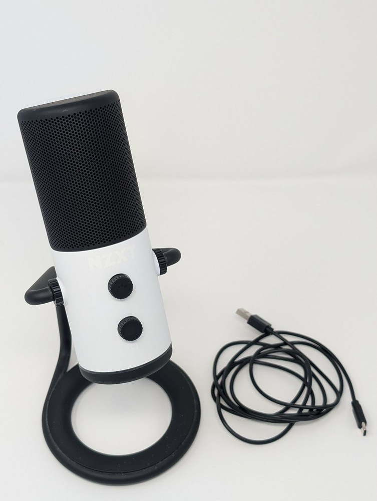 NZXT Capsule - Cardioid USB Microphone - Matte White