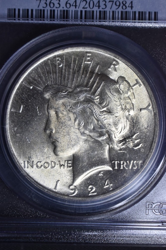 1924 Peace $1 PCGS MS64