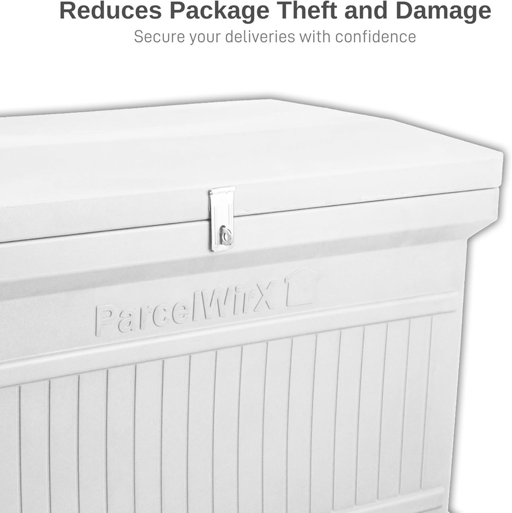 Parcelwirx Lockable Horizontal Storage Cabinet - Slate Grey Package Box