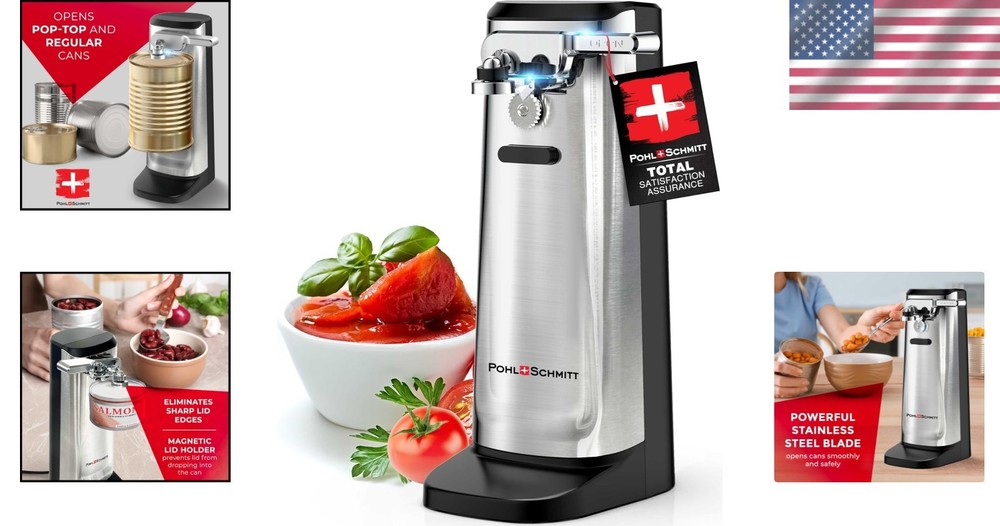 Electric Can Opener with Knife Sharpener