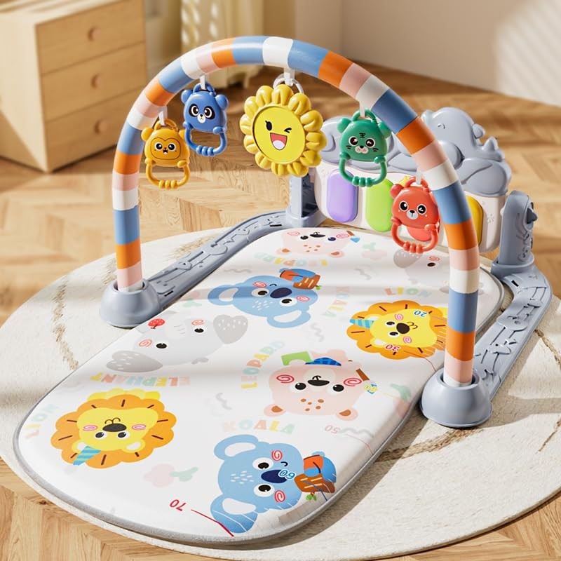 Alive Lovely Baby Gyms Play Mats, Musical Activity Center Baby Piano Gym Mat,...