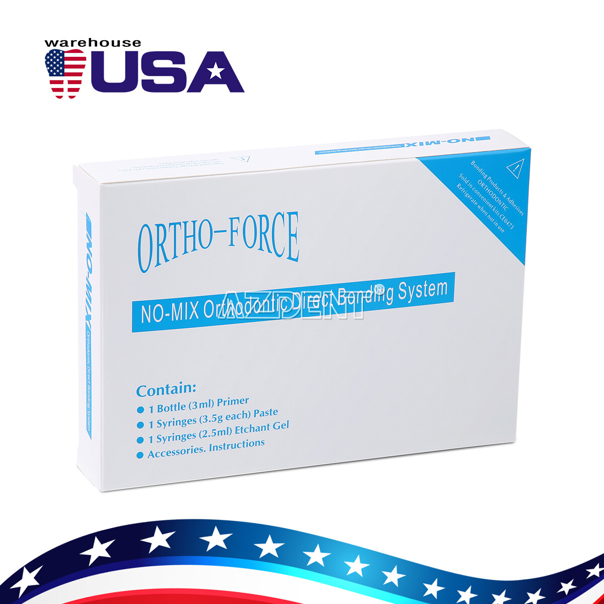 Dental Orthodontic Adhesive Resin Syringe Paste Kit For Brackets Braces Bonding