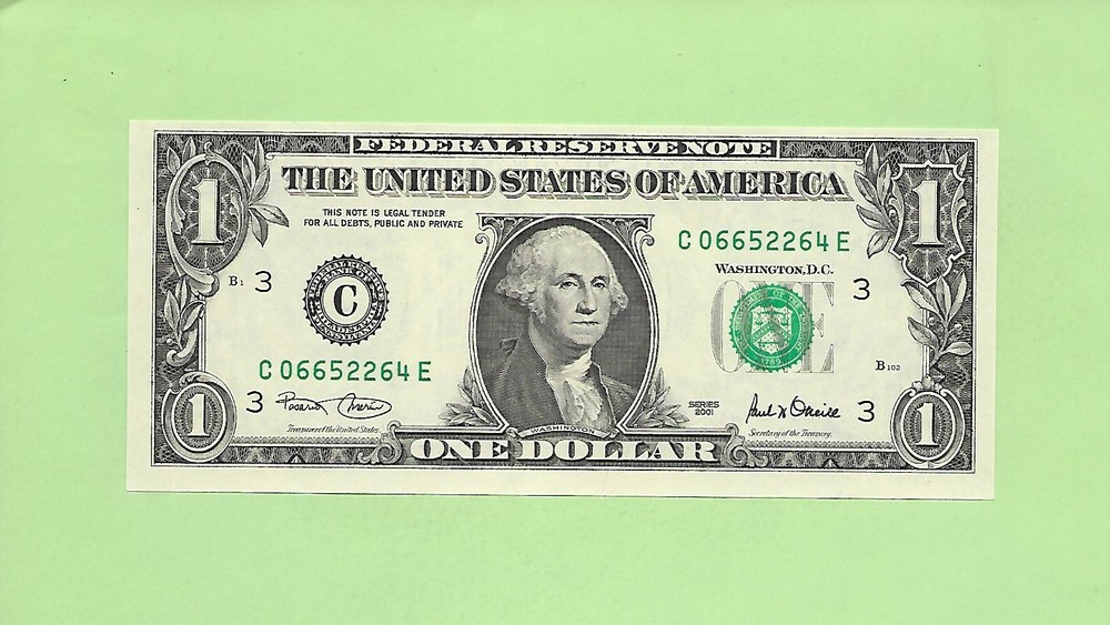 2001 ..UNCIRC $1  C 0665 2264 E .... 2001 $1  C-E       NICE NOTE        FRN