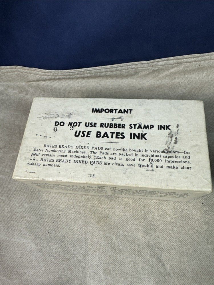 Bates Automatic Numbering Machine Wheels 6 Style E