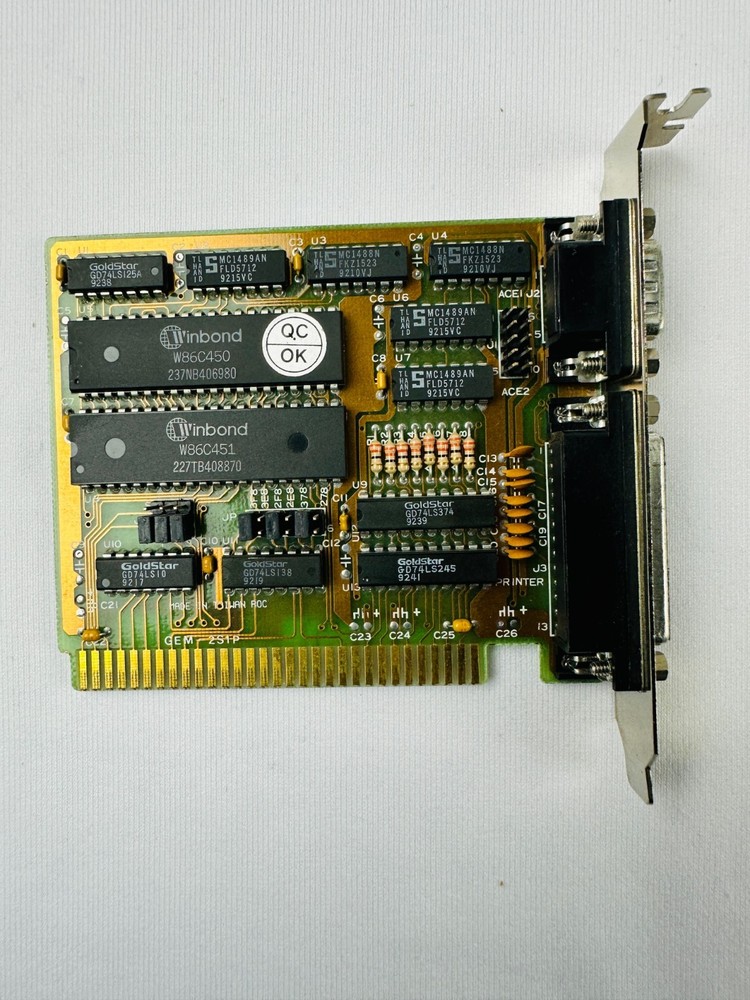 Gemlilac GEM-2S1P 8-bit ISA Multi I/O Controller Card