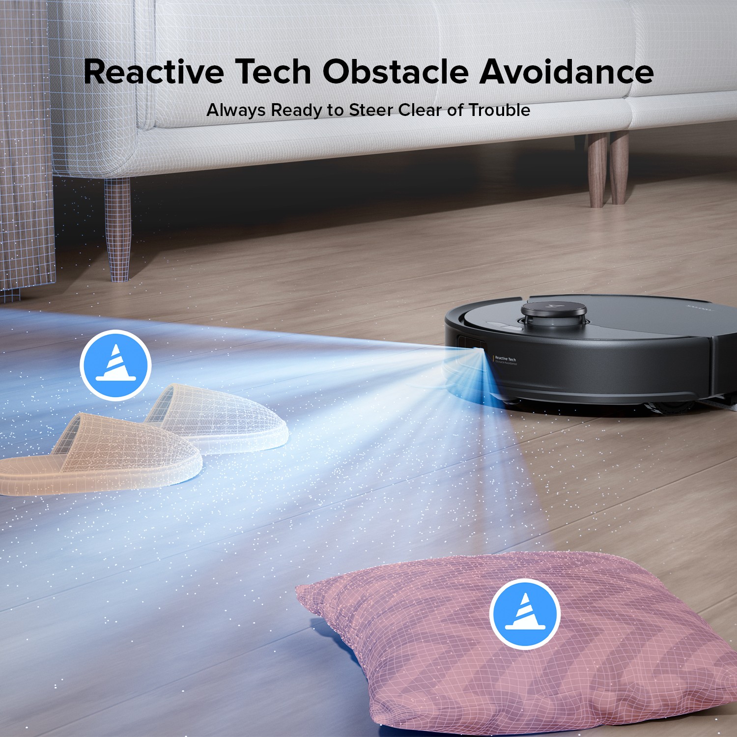 Roborock Q10 X5+ Self-Emptying Robot Vacuum Cleaner, 10000Pa, Obstacle Avoidance