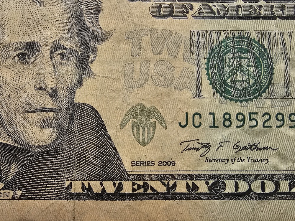 🗯1996 $20 Noticeable Misaligned Cut Error- Federal Reserve Note🗯
