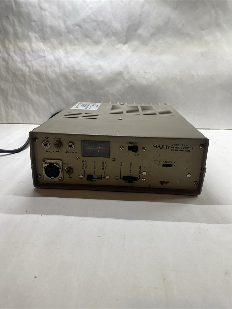 Marti Electronics RPT-15 RPU remote pickup transmitter RF broadcast gear RPT 15
