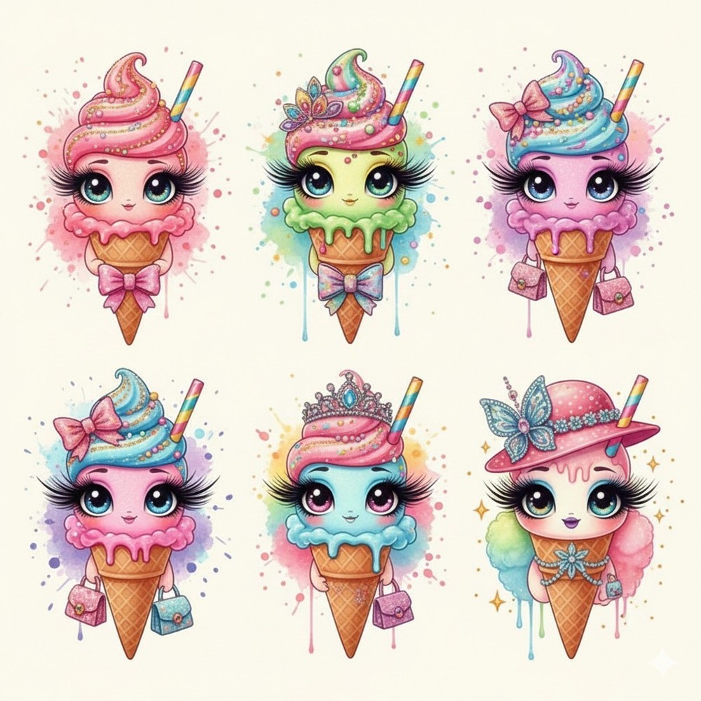 Cute Dessert Embellishments Junk Journal Scrapbook