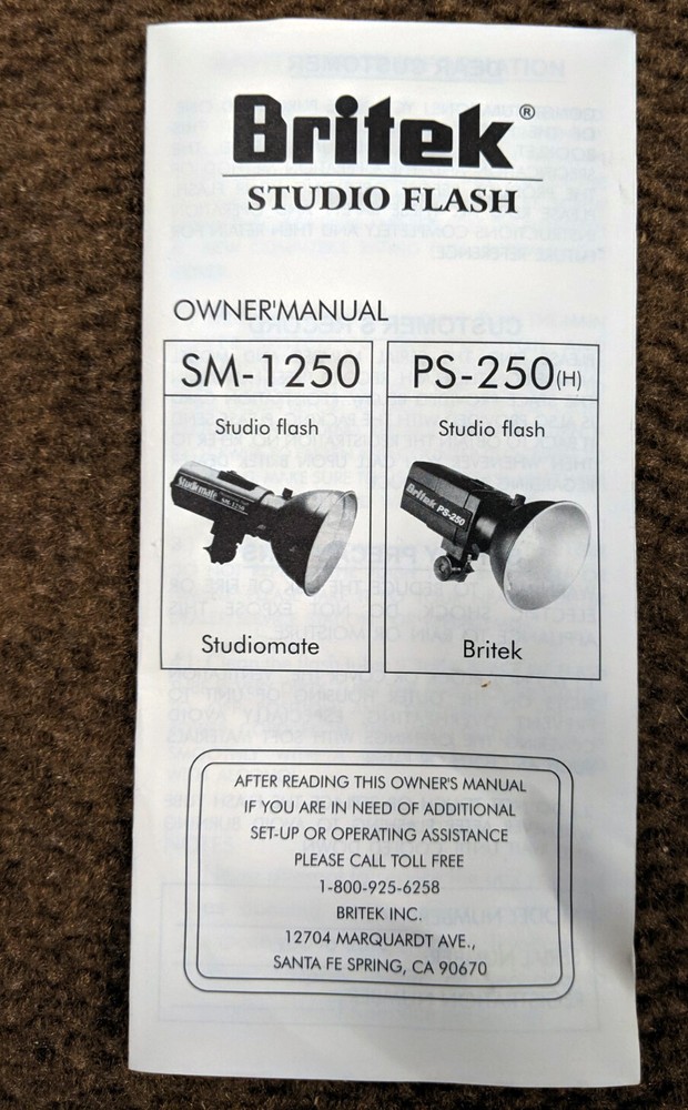 Studio Strobe Set by Britek