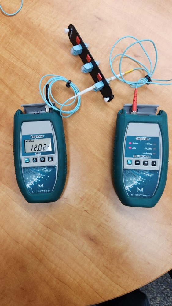 Microtest Simplifiber ST Meter ST Source Fiber Optic Loss Test Meter $375