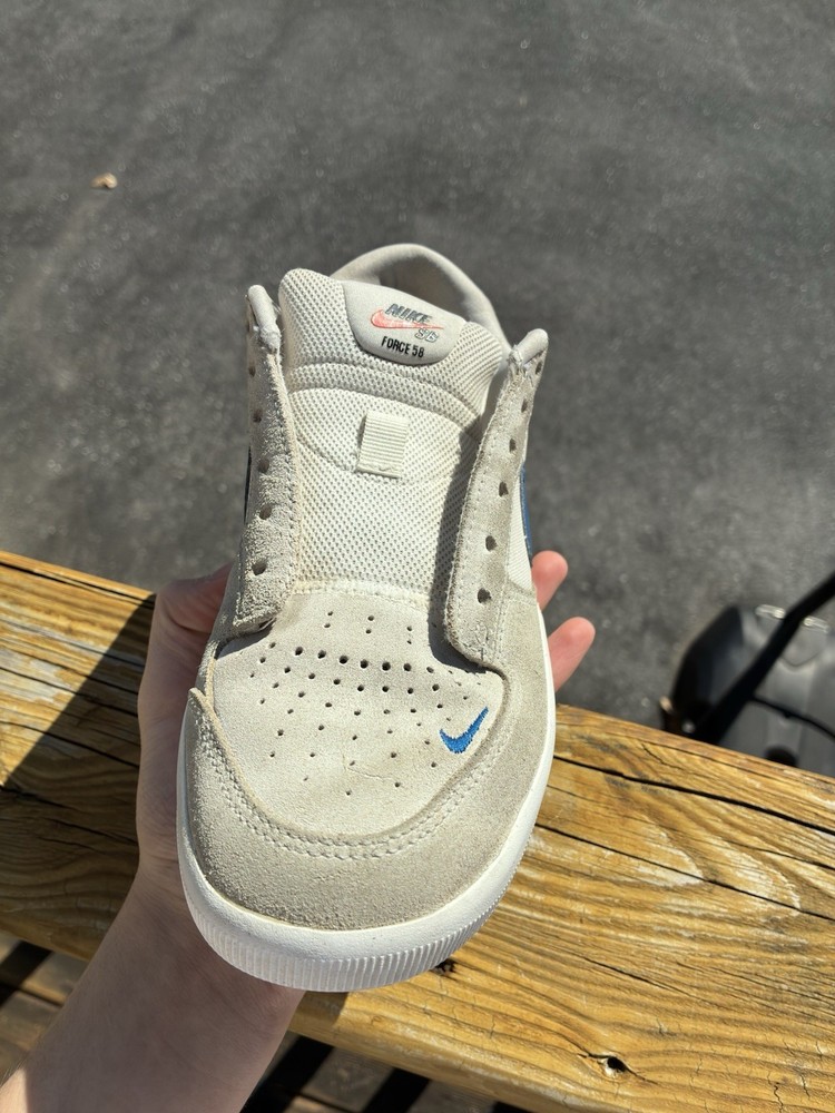Nike SB Force 58 Phantom Blue Jay Size 7 Used with box