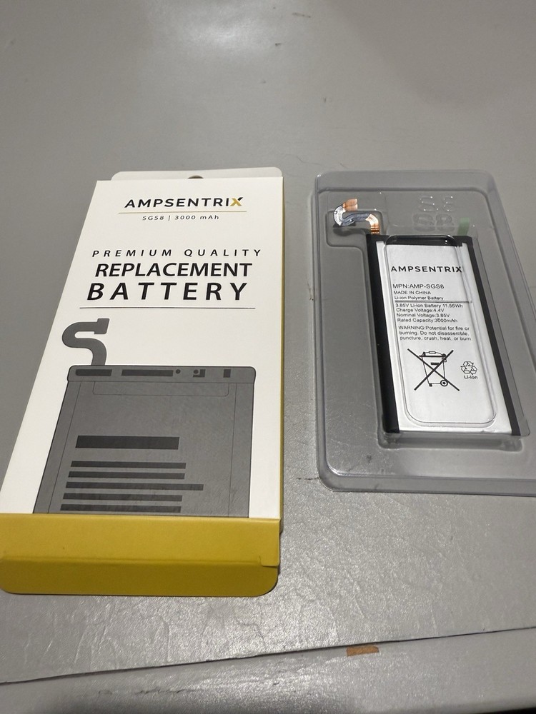 SAMSUNG GALAXY S8 BATTERY REPLACEMENT, 3000 mah, Ampsentrix AMP-SGS8