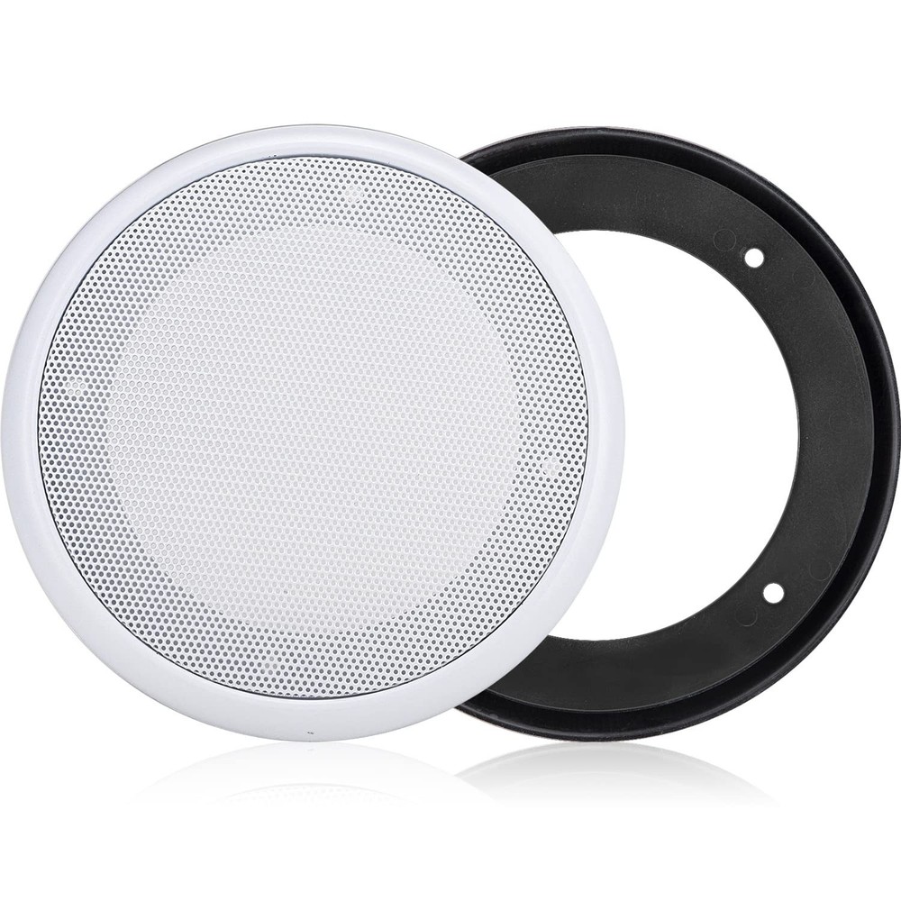 Facmogu 2PCS 8in White Ceiling Speaker Covers, Surface Mount Speaker Grill Me...