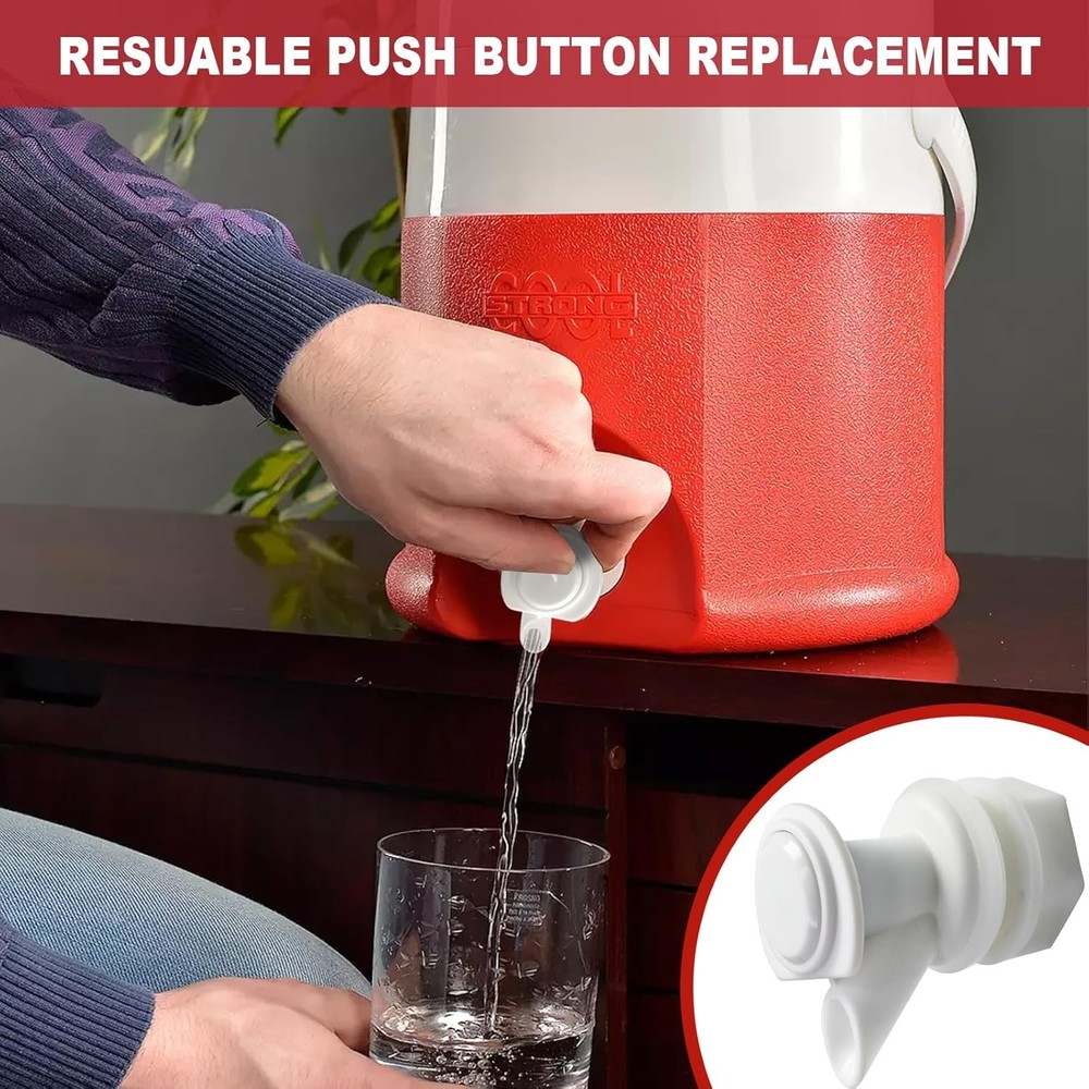 Push Button Water Spigot, Reusable Push Button Water Spigot - 3 Pack
