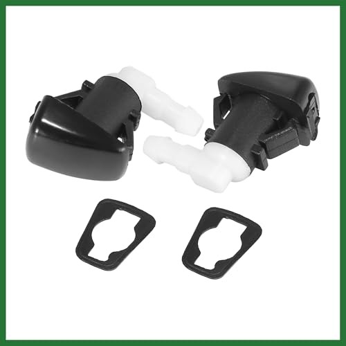 Front Windshield Washer Nozzles Fit for Dodge Durango with Hose Connector -