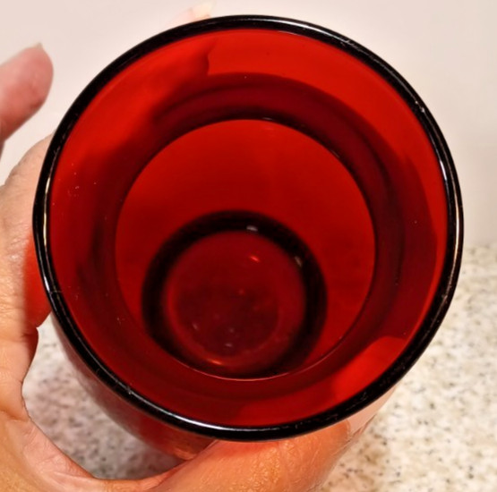 Anchor Hocking ROYAL RUBY 6" Flared Vase 6 3/8" Tall