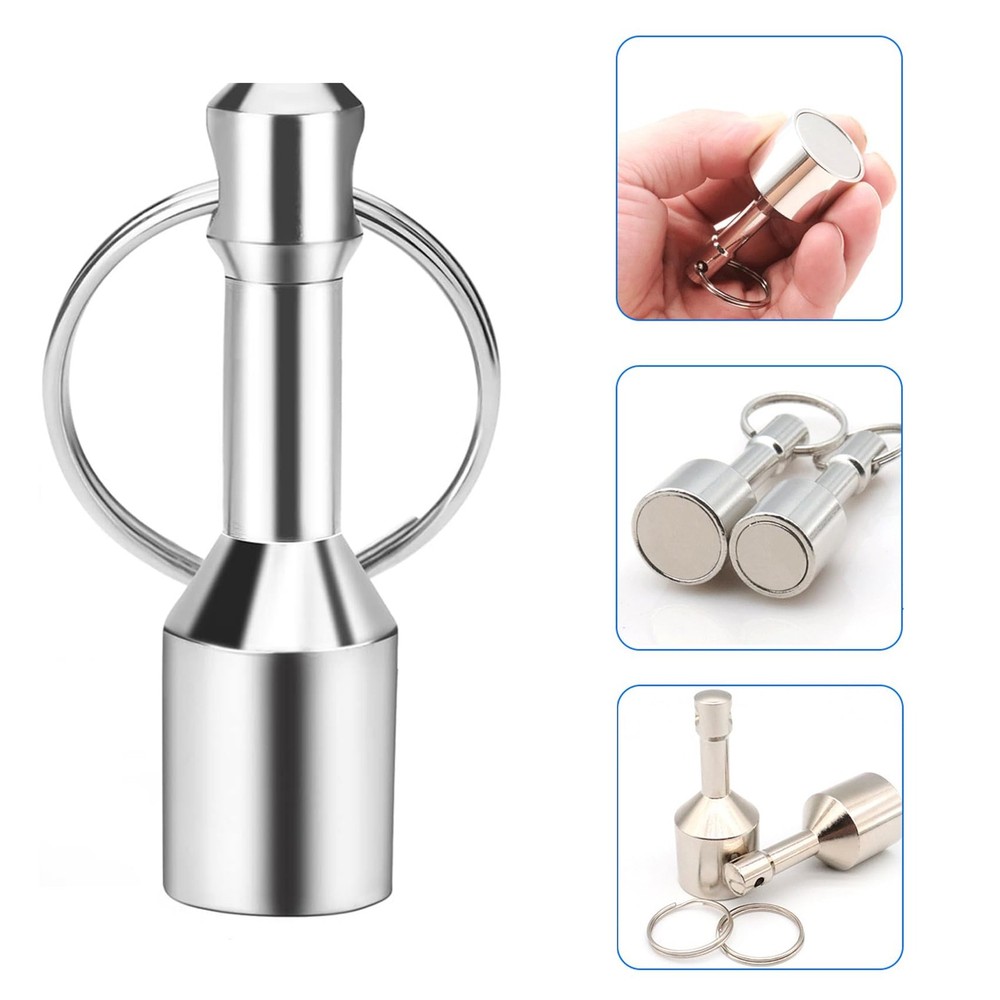Keychain Magnet for Testing Brass Silver Gold Keychain Pocket Magnet Key Holder