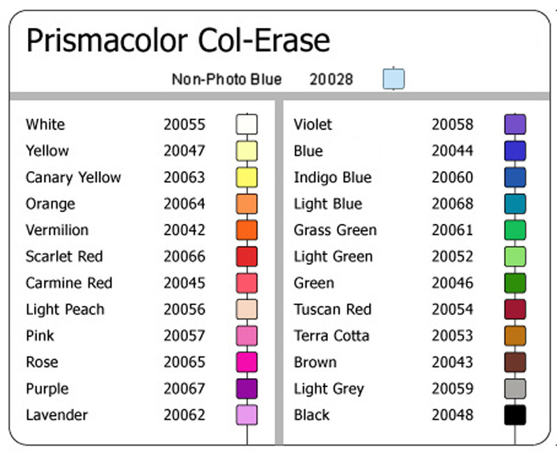 PRISMACOLOR Col-Erase Individual colors OPEN STOCK.  Each additional ships free!