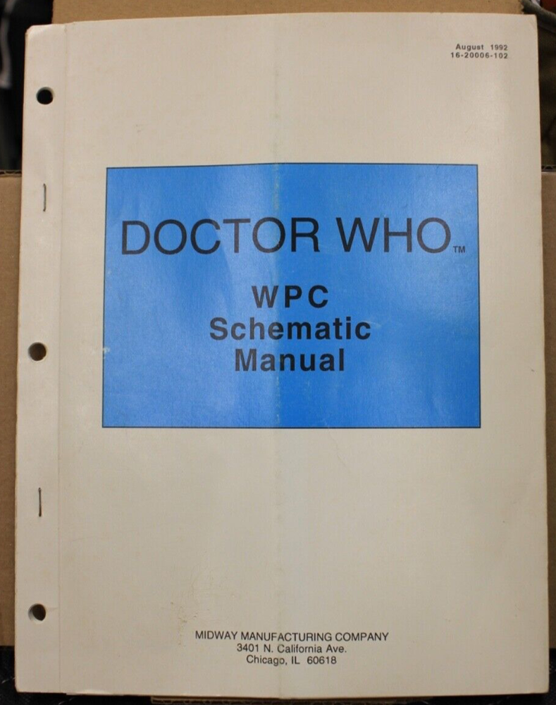 Dr. Who WPC Schematic Manual - Bally