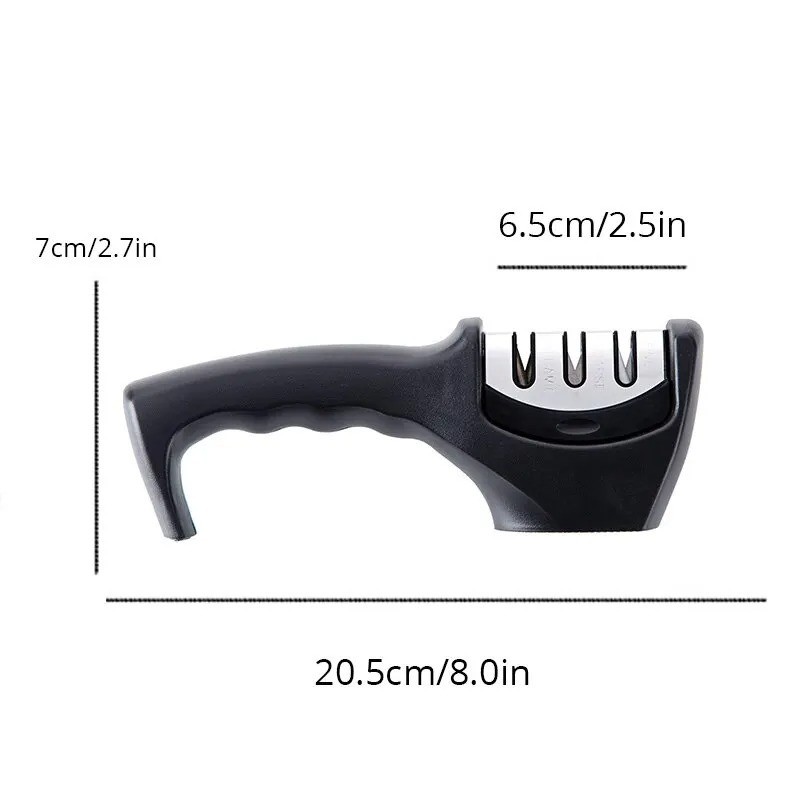 Knife Sharpener 3 Stage Professional Tungsten Kitchen Sharpening System Tool