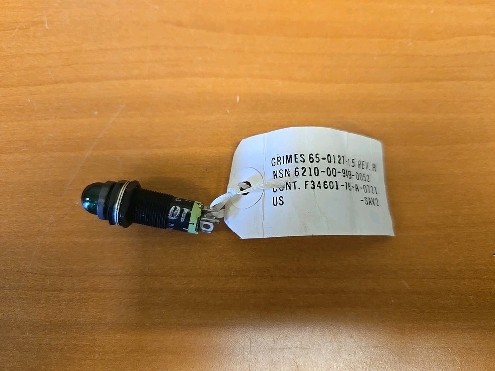 Grimes Green Light Indicator PN 65-0127-15