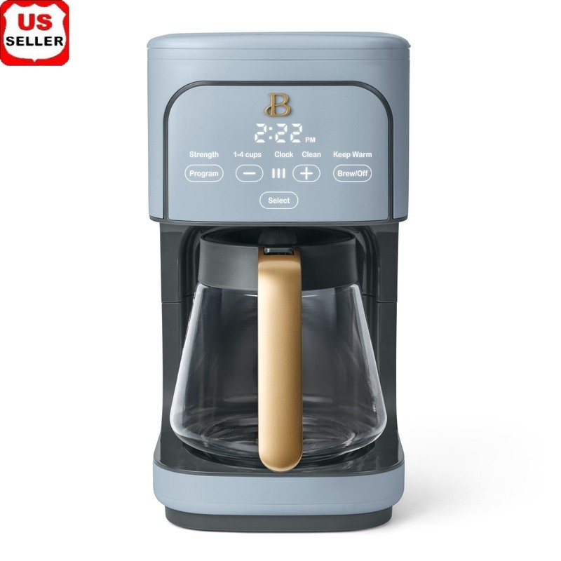 Programmable 12-Cup Coffee Maker Auto Shut Off Brew Strength Touch Display New