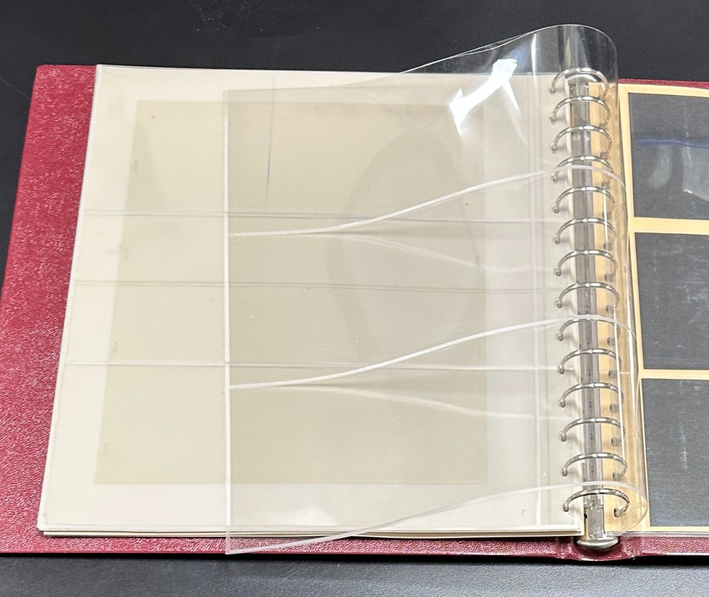 Vintage, Unused Safe Stamp Album w/ Pages, No Stamps - Red